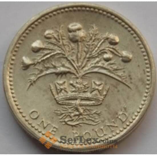 Великобритания 1 фунт 1986-1991 КМ946 UNC арт. С03115