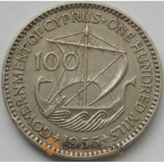 Кипр 100 милсов 1955-1957 КМ37 арт. С03127