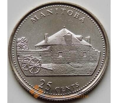 Монета Канада 25 центов 1992 КМ214 UNC Манитоба арт. С03234