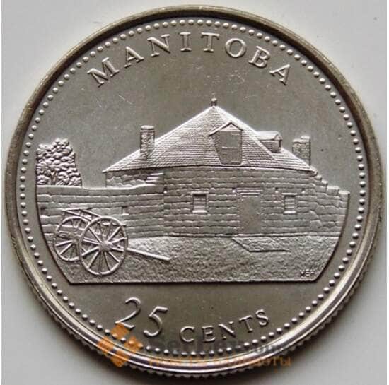 Канада 25 центов 1992 КМ214 UNC Манитоба арт. С03234