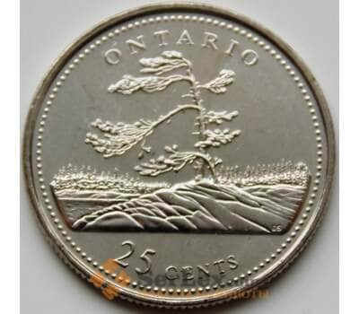 Монета Канада 25 центов 1992 КМ223 UNC Онтарио арт. С03235