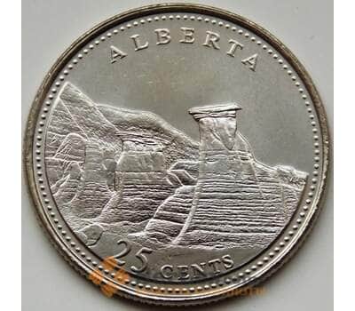 Монета Канада 25 центов 1992 КМ221 UNC Альберта арт. С03236
