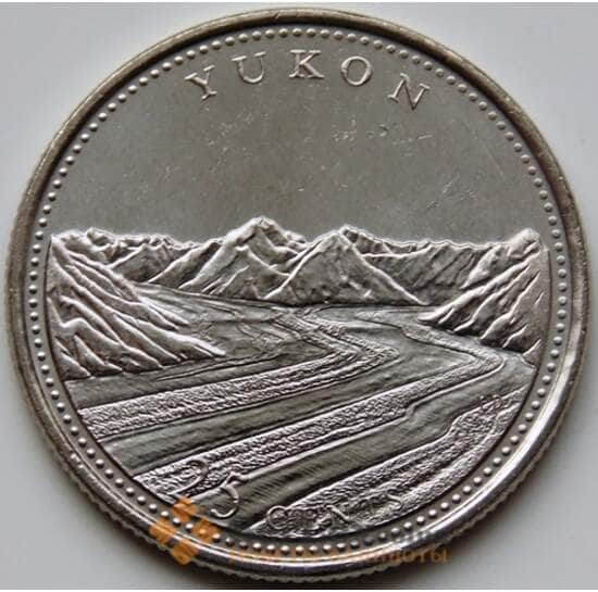 Канада 25 центов 1992 КМ220 UNC Юкон арт. С03237
