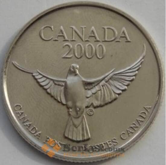 Жетон Почта Канады 2000 Голубь арт. С03254