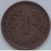 Монета Финляндия 1 марка 1943 КМ30а VF арт. С03303