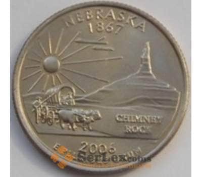 Монета США 25 центов 2006 Небраска D UNC арт. С03327