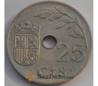 Монета Испания 25 сентимо 1937 КМ753 AU арт. С03340