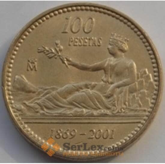 Испания 100 песет 2001 КМ1016 UNC арт. С03335