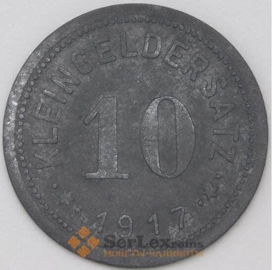 Германия Нотгельд 10 пфеннигов 1917 Айслебен арт. 22997