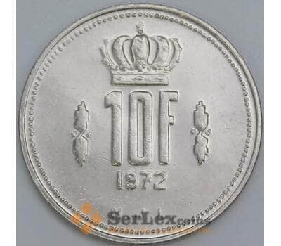 Монета Люксембург 10 франков 1972 КМ57 XF арт. 16174