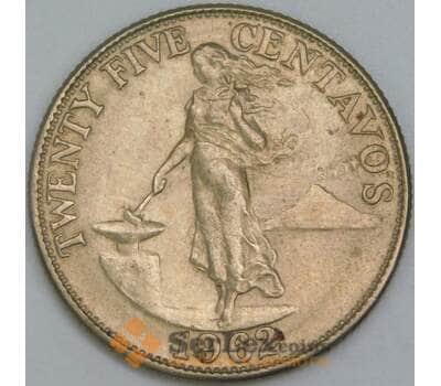Филиппины 25 сентаво 1962 КМ189 aUNC арт. 56794