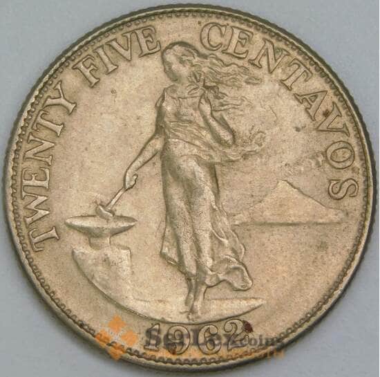 Филиппины 25 сентаво 1962 КМ189 aUNC арт. 56794