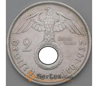Монета Германия 2 марки 1937 F КМ93 XF арт. 22206
