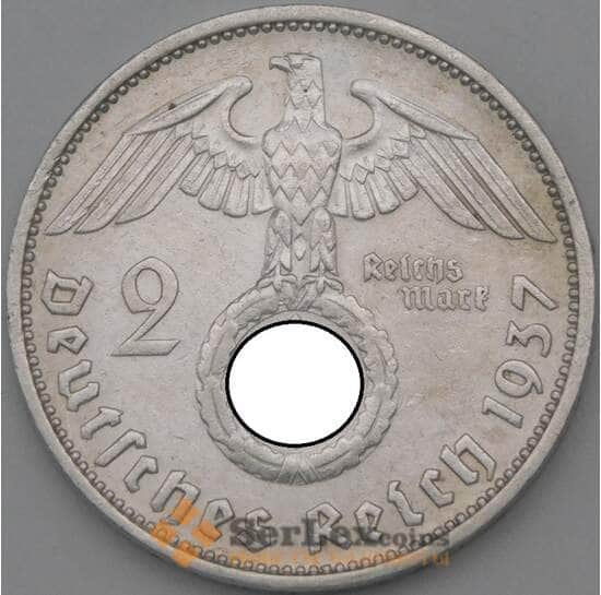 Германия 2 марки 1937 F КМ93 XF арт. 22206
