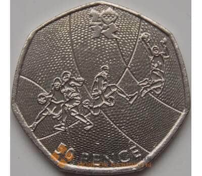 Монета Великобритания 50 пенсов 2011 КМ1190 XF Баскетбол арт. 7712