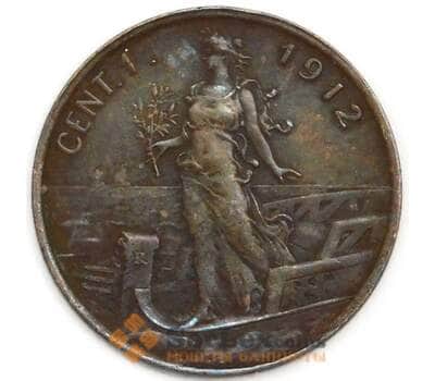 Италия 1 чентезимо 1912 КМ40 VF арт. 41751