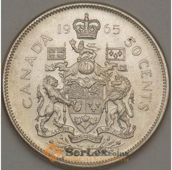 Канада 50 центов 1965 aUNC арт. 21696