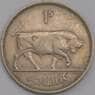 Ирландия 1 шиллинг 1954 КМ14а XF арт. 40523