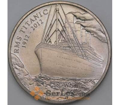 Монета Мэн остров 1 крона 2012 КМ1483 Титаник арт. 27021