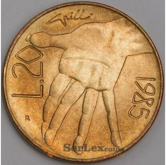 Сан-Марино монета 20 лир 1985 КМ177 UNC Борьба с наркотиками арт. 42881