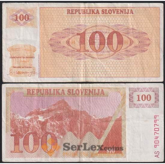 Словения банкнота 100 толаров 1990 Р6а VF арт. 48298 Словения банкнота 100 толаров 1990 Р6а VF арт. 48298