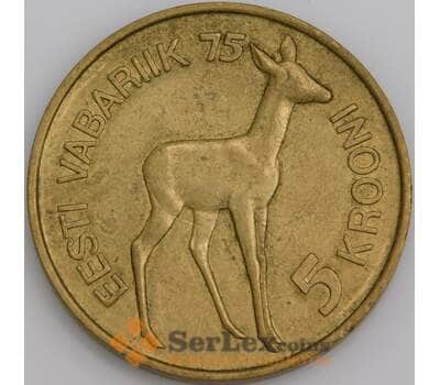 Эстония монета 5 крон 1993 КМ29 XF арт. 45293