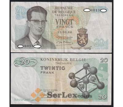 Бельгия банкнота 20 франков 1964 Р138 VF-XF арт. 47327