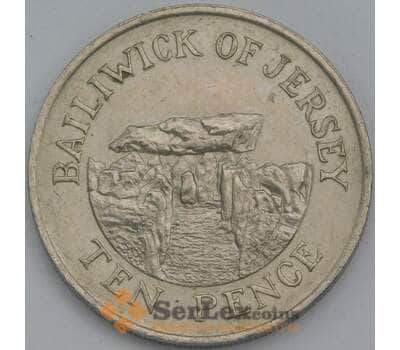 Монета Джерси 10 пенсов 1990 КМ57.1 XF арт. 38780