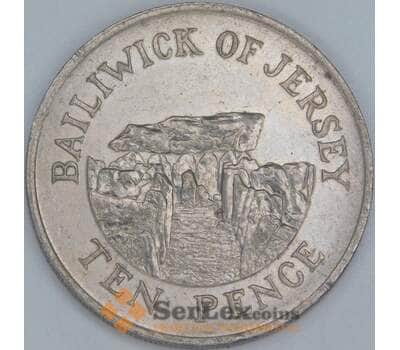 Монета Джерси 10 пенсов 1990 КМ57.1 XF арт. 38780