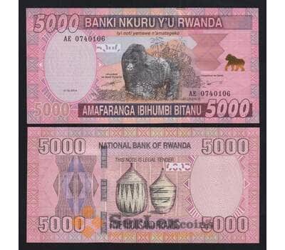 Руанда 5000 франков 2014 Р41 UNC арт. 55395