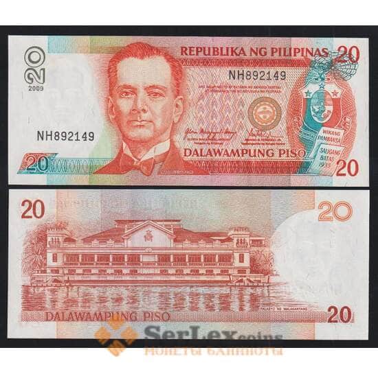 Филиппины 20 песо 2009 Р182j aUNC арт. 51949