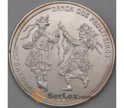 Монета Португалия 1000 эскудо 1997 КМ704 UNC Танец Политейрош арт. 26265