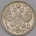 Монета Россия 15 копеек 1916 ВС Y21a  арт. 36787