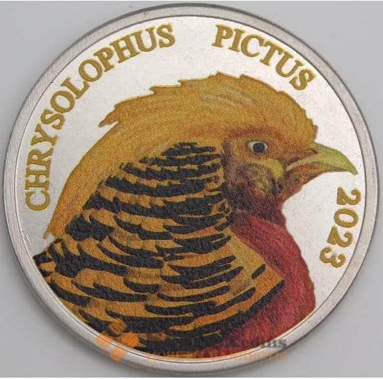 Новый Провиденс 3 доллара 2023 Золотой фазан 2-я птица арт. 47899