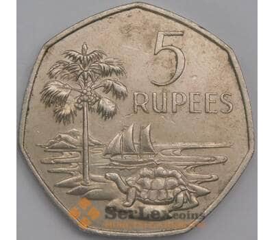 Сейшельские острова монета 5 рупий 1972 КМ19 XF  арт. 42137