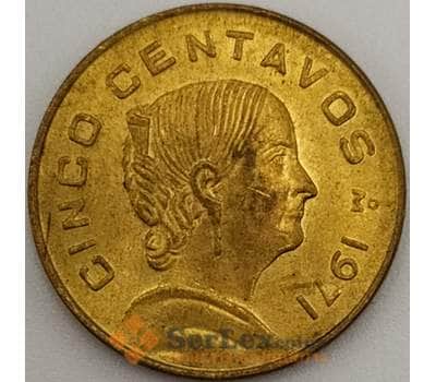 Монета Мексика 5 сентаво 1971 КМ427 UNC (J05.19) арт. 18603