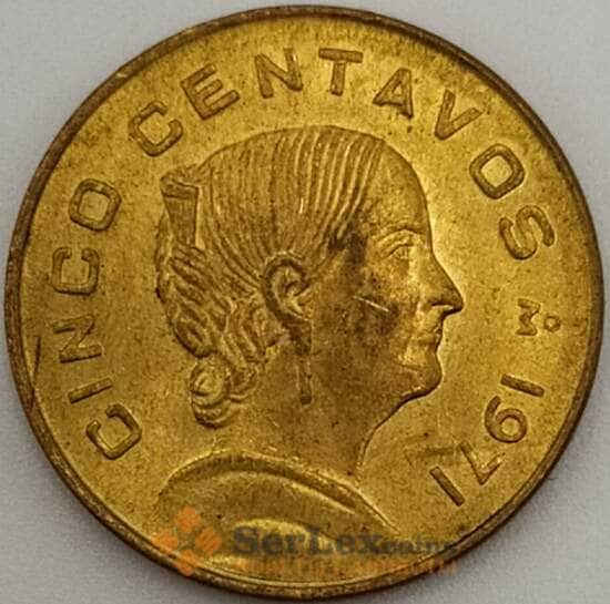 Мексика 5 сентаво 1971 КМ427 UNC (J05.19) арт. 18603