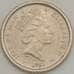 Монета Мэн остров 5 пенсов 1992 КМ209.2 XF Виндсерфинг арт. 21298