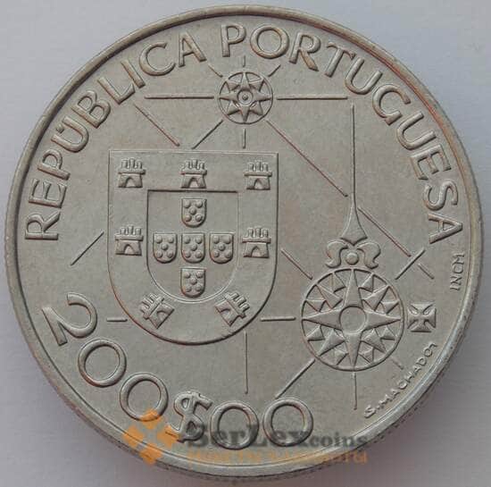 Португалия 200 эскудо 1992 КМ660 UNC Открытие Америки (J05.19) арт. 16635