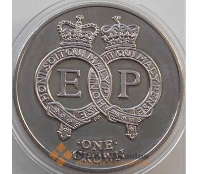 Монета Остров Вознесения 1 крона 2011 BU Елизавета и принц Филипп арт. 13834