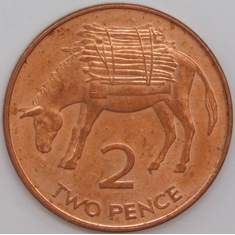 Остров Святой Елены монета 2 пенса 2006 КМ12а UNC арт. 44663
