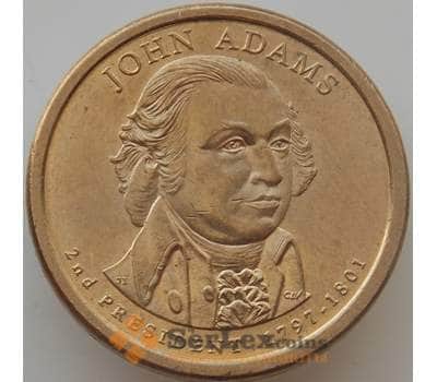 Монета США 1 доллар 2007 D КМ402 UNC президент Джон Адамс арт. 13407
