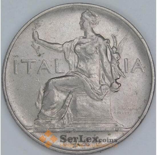 Италия 1 лира 1924 КМ62 VF  арт. 56549