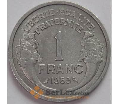 Монета Франция 1 франк 1959 КМ885а XF (J05.19) арт. 17766