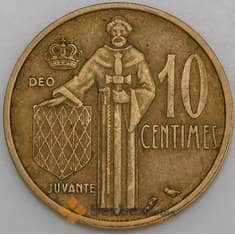 Монако монета 10 сантимов 1962 КМ142 VF арт. 47363
