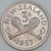 Новая Зеландия 3 пенса 1957 КМ25.2 UNC арт. 56511