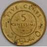 Сомали монета 5 чентезимо 1967 КМ6 АU арт. 44622