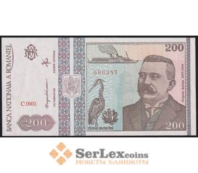 Румыния банкнота 200 лей 1992 Р100 aUNC арт. 43642