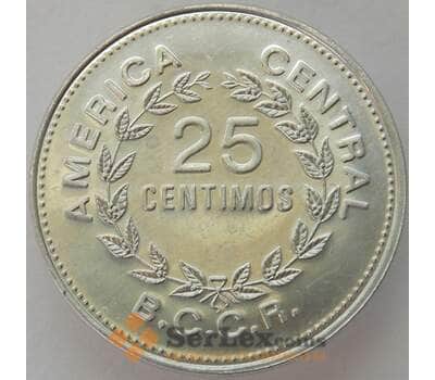 Монета Коста-Рика 25 сентимо 1982 КМ188.1b UNC (J05.19) арт. 16610