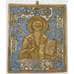 Икона Святой Антипий литая металлопластика. две эмали.  арт. 23055